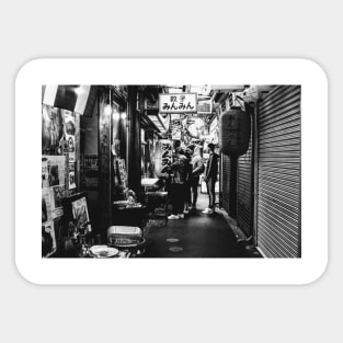 Tokyo street scene Sticker